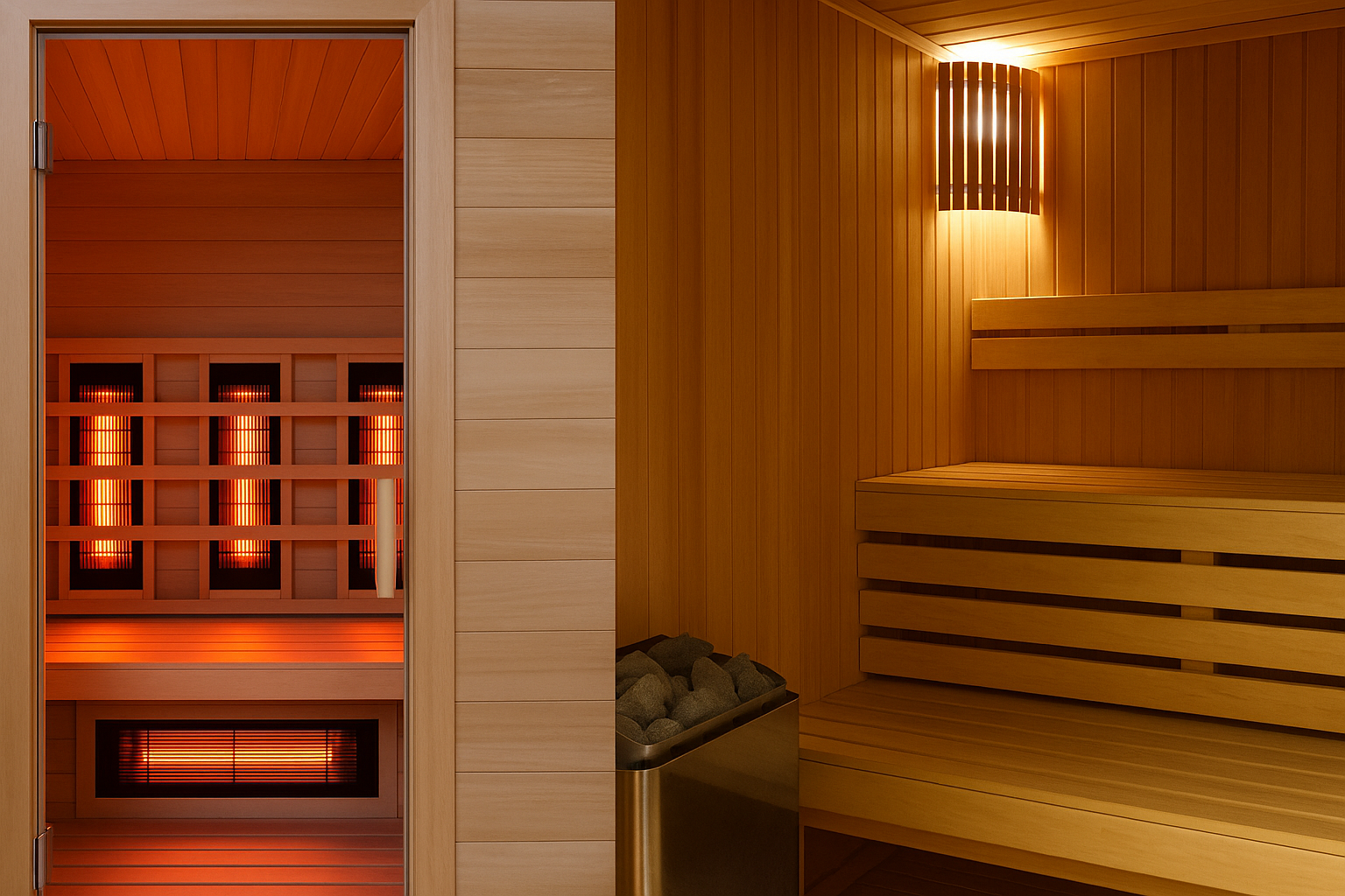 Gia đình bạn hợp với xông hơi hồng ngoại hay Sauna truyền thống?